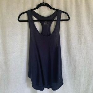 Navy Blue American Eagle Racerback Tank Top